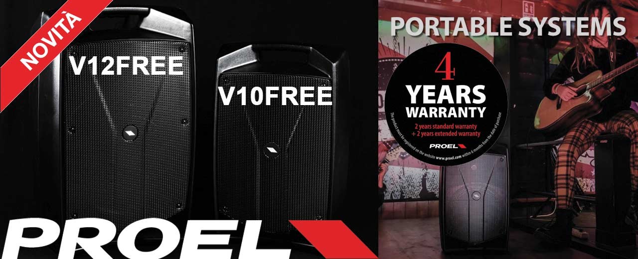 PROEL presenta la nuova serie a batteria V FREE
