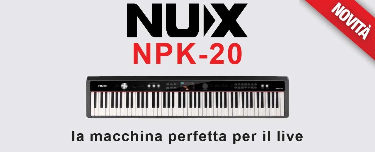 NUX NPK-20: nuovo pianoforte digitale ottimizzato per il live